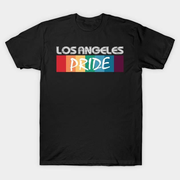 Los Angeles Vintage Gay Pride T-Shirt by JohnRelo